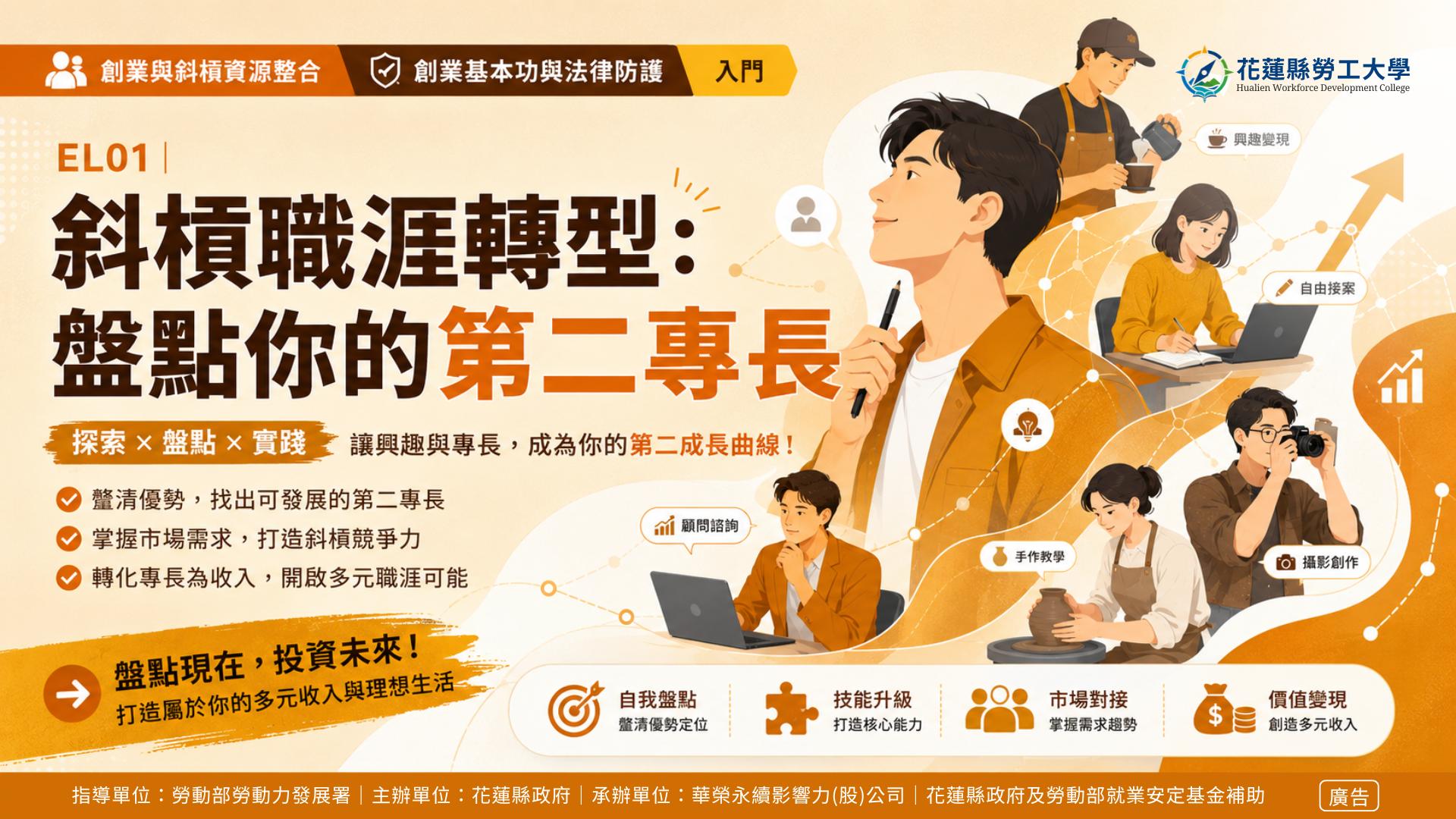 EL01｜斜槓職涯轉型：盤點你的第二專長
