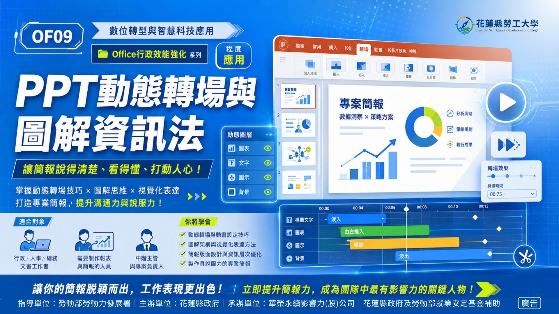 OF09｜PPT動態轉場與圖解資訊法